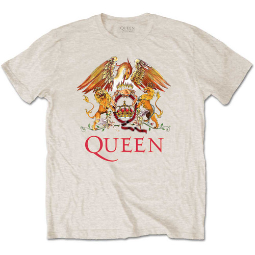Queen Unisex T-Shirt Classic Crest Sand