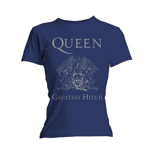Queen Women's T-Shirt Greatest Hits II (Skinny Fit)