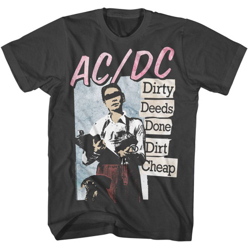 AC/DC Dirty Deeds Smoke Adult T-Shirt