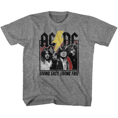 AC/DC Highway To Hell Lyrics Graphite Heather Children's T-Shirt