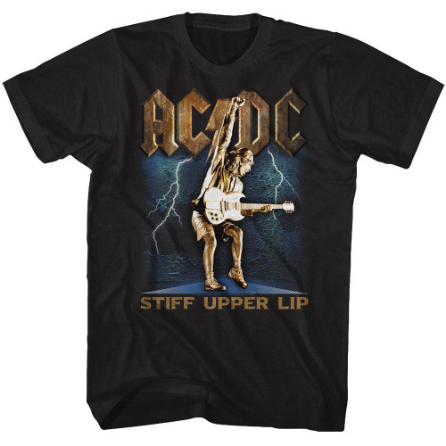 AC/DC Stiff Black Adult T-Shirt