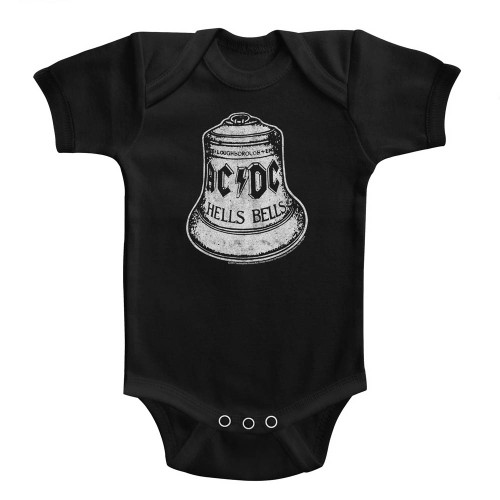 AC/DC Hells Bells Black Baby Onesie T-Shirt