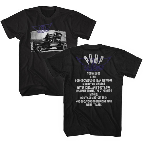Aerosmith Pump Album Black Adult T-Shirt