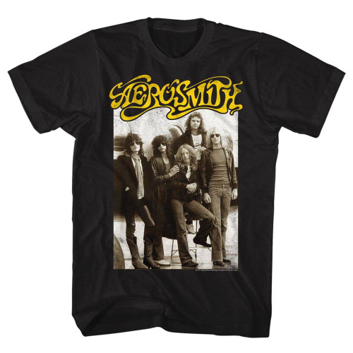 Aerosmith Aeroplane Black Adult T-Shirt
