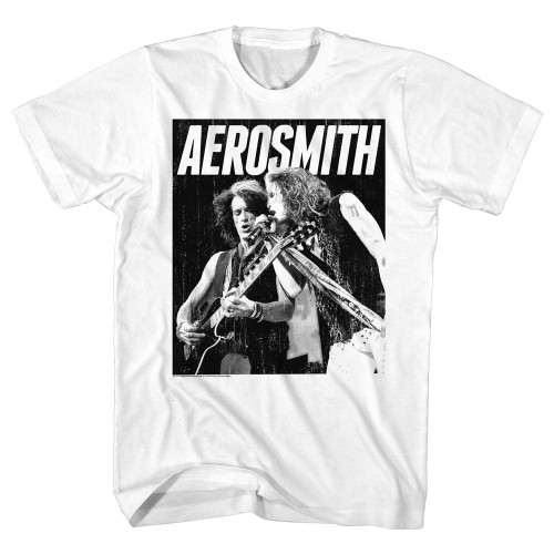 Aerosmith Black And White Adult T-Shirt