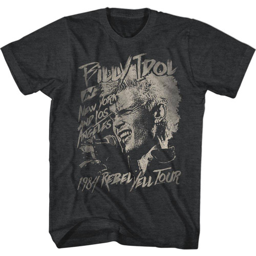 Billy Idol Blondie Boy Heather Adult T-Shirt