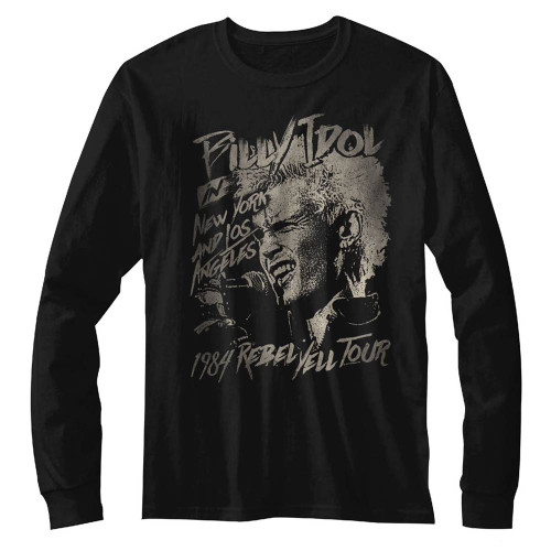 Billy Idol Blondie Boy Black Adult T-Shirt