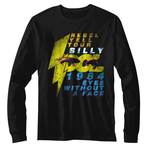 Billy Idol Eyeballs Black Adult T-Shirt
