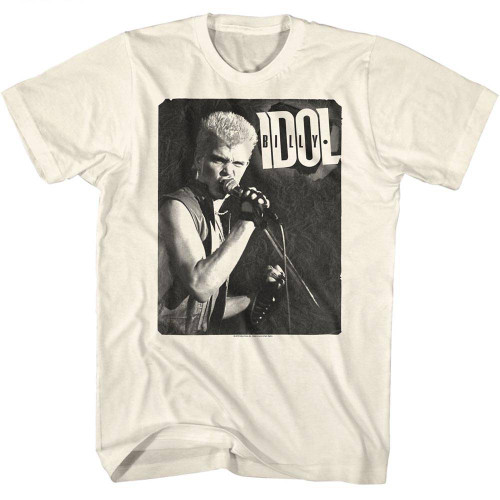 Billy Idol Natural Adult T-Shirt