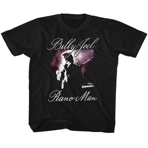 Billy Joel Piano Man Black Toddler T-Shirt