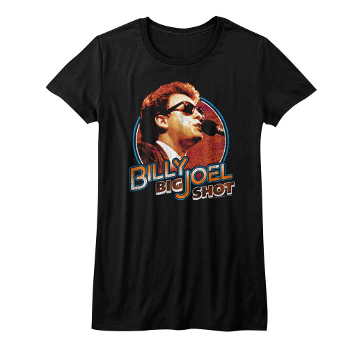 Billy Joel Big Shot Black Junior Women's T-Shirt
