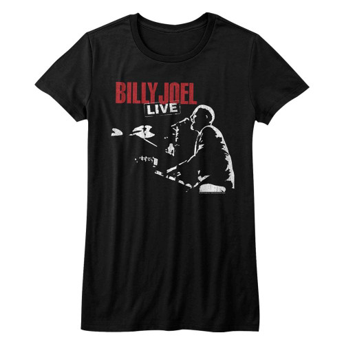 Billy Joel '81 Tour Black Junior Women's T-Shirt