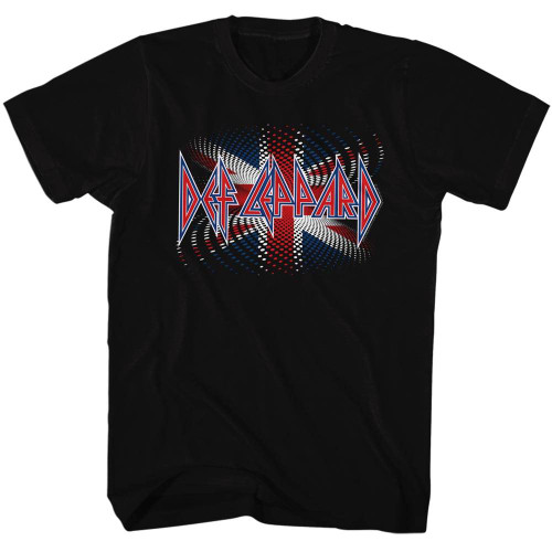 Def Leppard British Black Adult T-Shirt