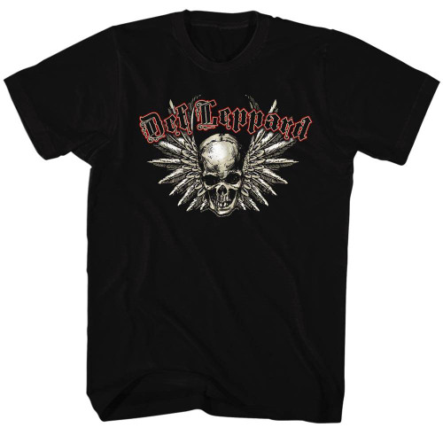 Def Leppard Black Adult T-Shirt