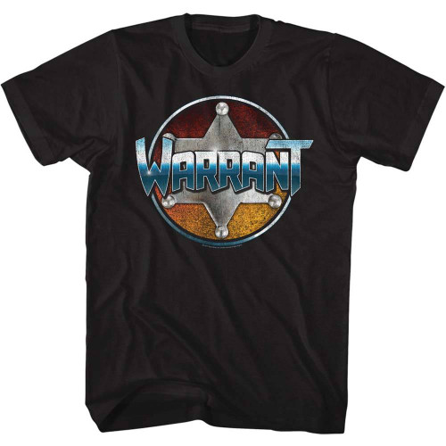 Warrant Chrome Black Adult T-Shirt