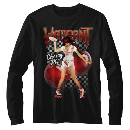 Warrant Cherry Pie Black Adult Long Sleeve T-Shirt