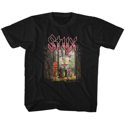 Styx The Grand Illusion Black Children's T-Shirt