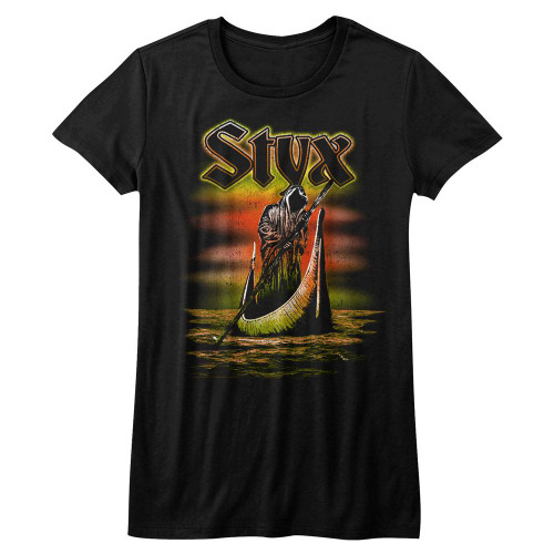 Styx Ferryman Black Junior Women's T-Shirt