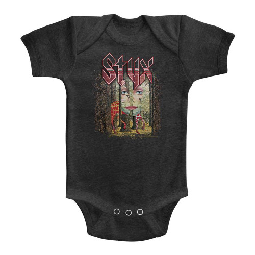 Styx The Grand Illusion Vintage Smoke Infant Heather Baby Onesie