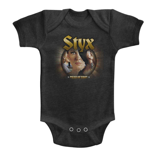 Styx Pieces Of Eight Vintage Smoke Infant Heather Baby Onesie