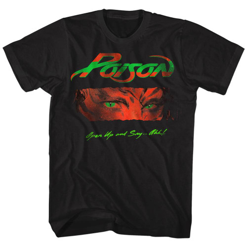 Poison Open Up And Say Ahh Black Adult T-Shirt