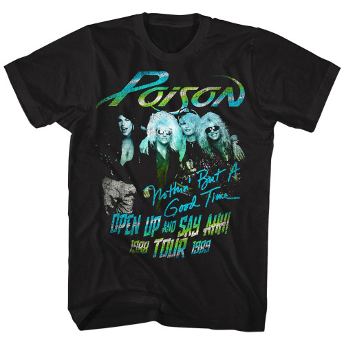 Poison Tour Shirt Black Adult T-Shirt