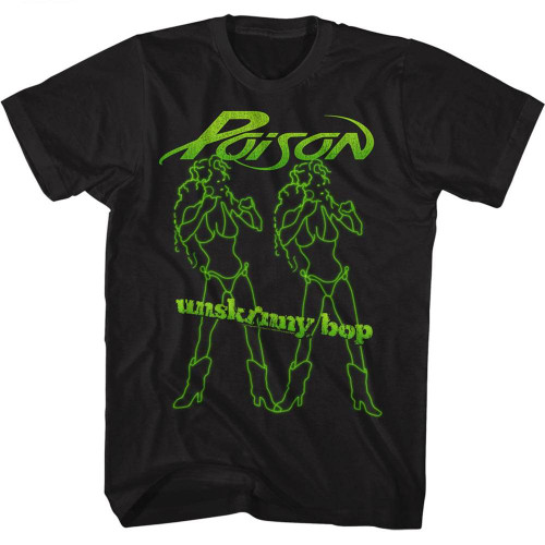 Poison Unskinny Bop Girls Black Adult T-Shirt