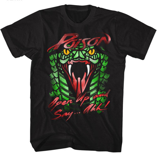 Poison Snake Black Adult T-Shirt