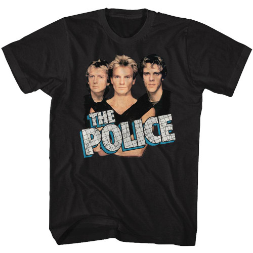 The Police Boys 'N' Blue Black Adult T-Shirt