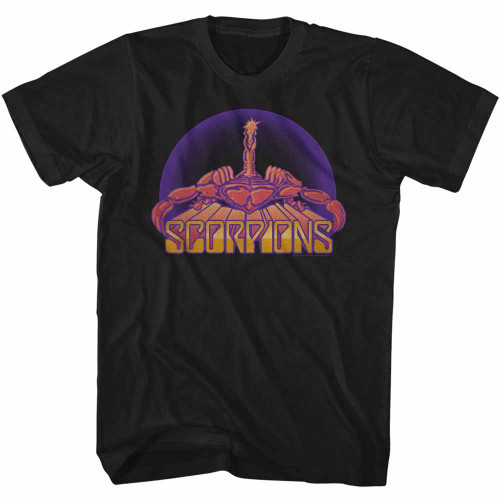 Scorpions Bright Scorpion Black Adult T-Shirt