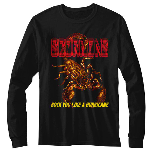 Scorpions Irl Black Adult Long Sleeve T-Shirt