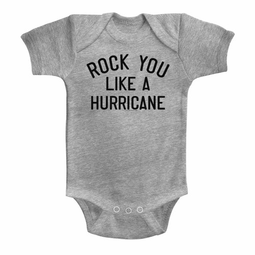 Scorpions Like A Hurricane Gray Heather Infant Baby Onesie