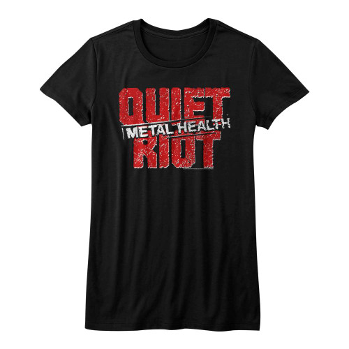 Quiet Riot Black Junior Women's T-Shirt