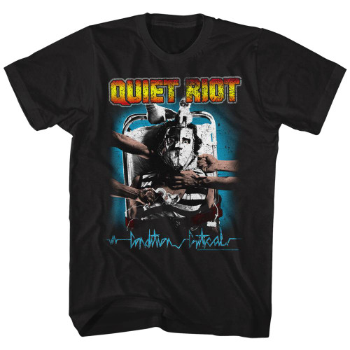 Quiet Riot Condition Critical Logo Black Adult T-Shirt