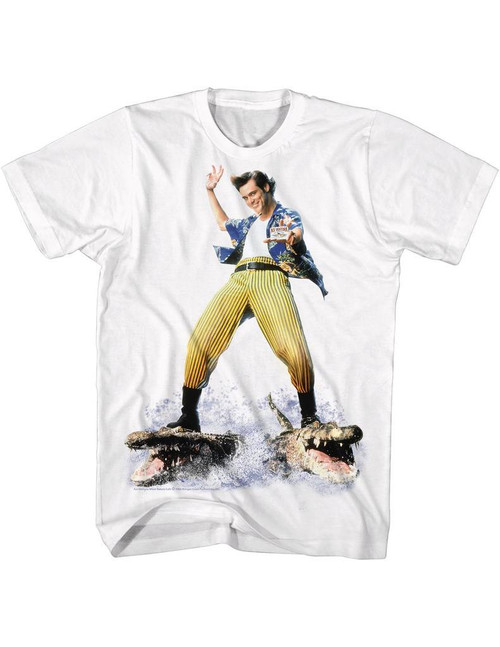 Ace Ventura Croc Surfin' White Adult T-Shirt