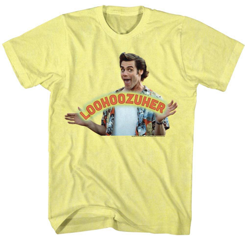 Ace Ventura Loohoo-Zuher Yellow Adult T-Shirt