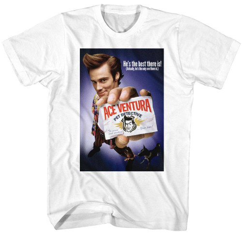 Ace Ventura Movie Poster White Adult T-Shirt