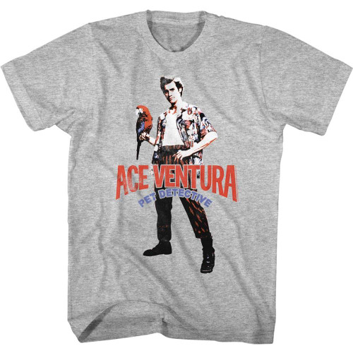 Ace Ventura Pet Detective Heather Adult T-Shirt