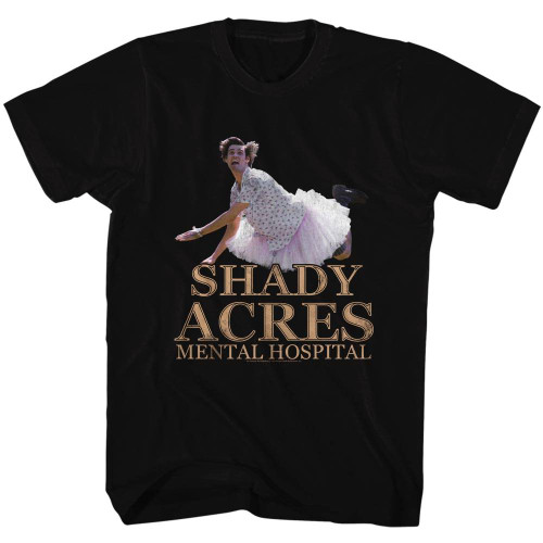 Ace Ventura Shady Acres Black Adult T-Shirt