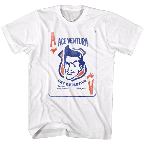 Ace Ventura Ace Of Strays White Adult T-Shirt