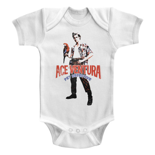 Ace Ventura Pet Detective White Baby Onesie T-Shirt