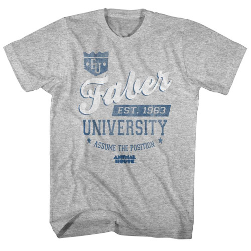 Animal House Faber University Heather Adult T-Shirt