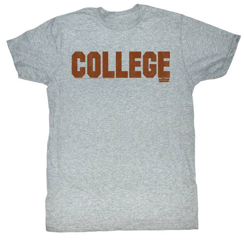 Animal House College Orange Heather Adult T-Shirt