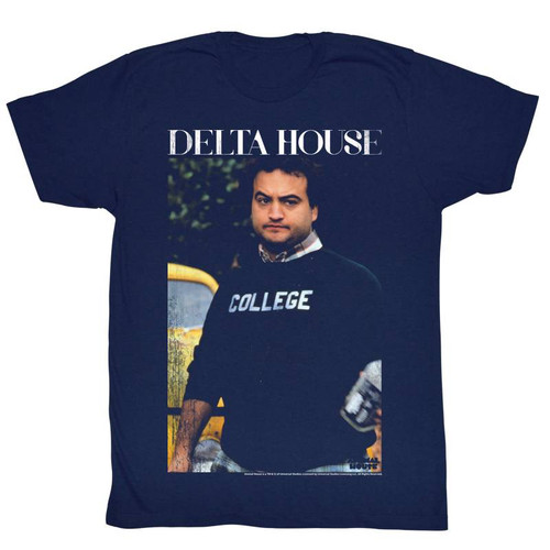 Animal House Delta House Navy Adult T-Shirt
