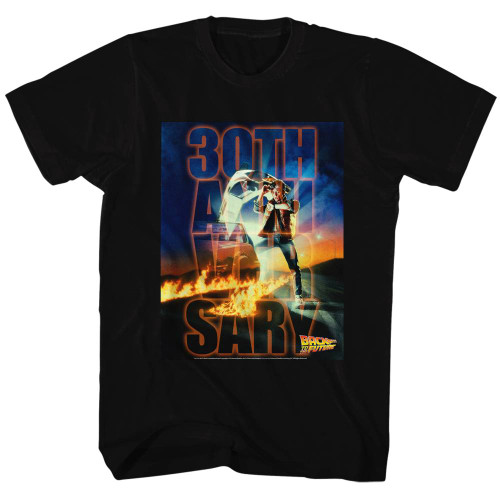 Back to the Future 30th Anniversary Black Adult T-Shirt