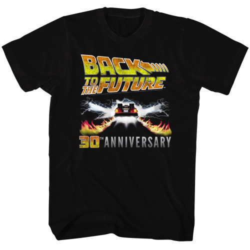 Back to the Future Classic 30th Anniversary Black Adult T-Shirt