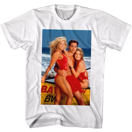 Baywatch Playa White Adult T-Shirt