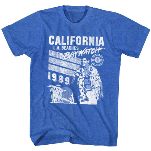 Baywatch Royal Heather Adult T-Shirt