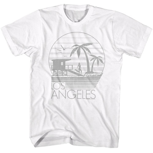 Baywatch L.A. White Adult T-Shirt