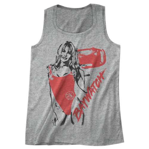 Baywatch Two Tone Gray Adult Tank Top T-Shirt